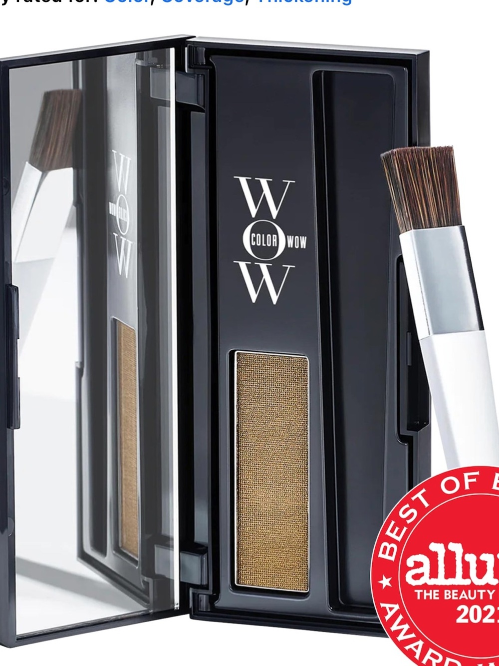 Color Wow dark blonde root cover up